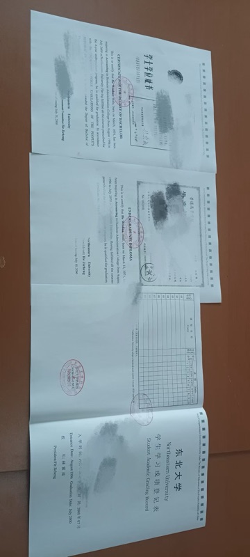 东北大学毕业二十多年的中英文成绩证明和毕业证明办理